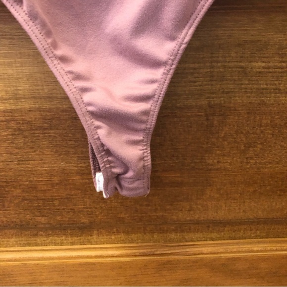 Buckle/Willow & Root Front Tie Long Sleeve Bodysuit Pink Mauve Women’s Size S - Picture 7 of 11